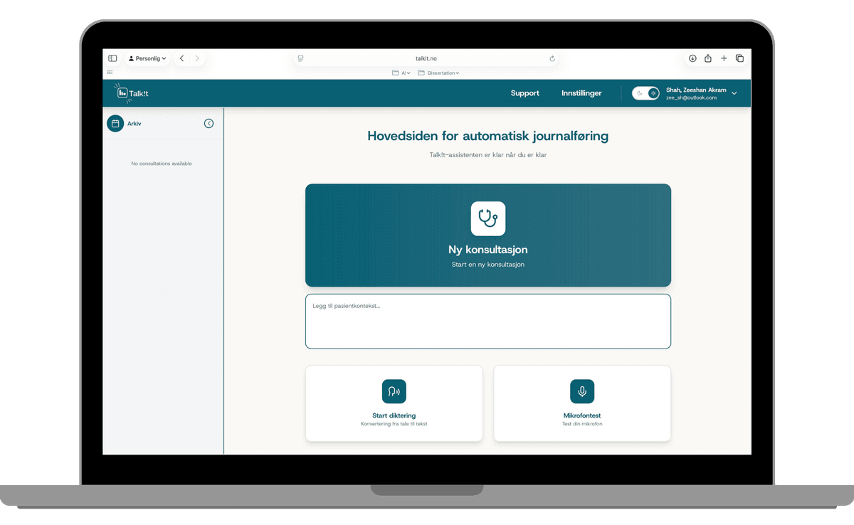 Feature interface mockup